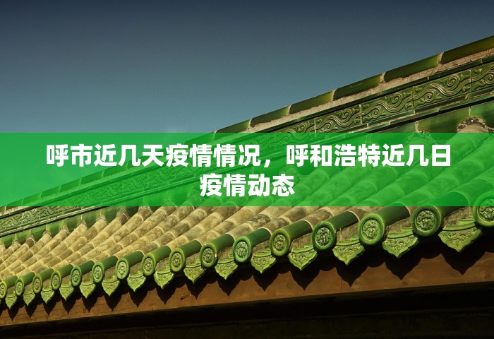 呼市近几天疫情情况，呼和浩特近几日疫情动态