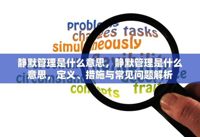 静默管理是什么意思，静默管理是什么意思，定义、措施与常见问题解析