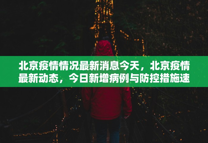 北京疫情情况最新消息今天，北京疫情最新动态，今日新增病例与防控措施速览